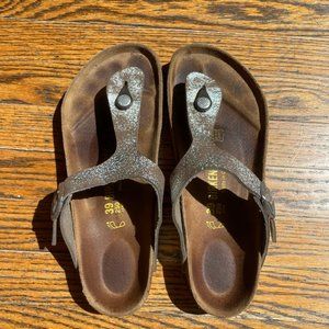 Birkenstock Gizeh Silver Size 39